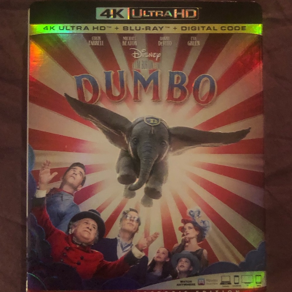 Dumbo 4K Ultra Hd, Bluray and Digital Copy